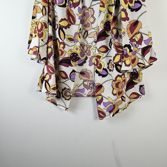 Modcloth Floral Bell Sleeves Kimono Size L/XL - Picture 8 of 13